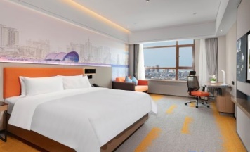 Двухместный номер Deluxe двуспальная кровать в Hampton by Hilton Qingdao Jiaodong International Airport South Hotel