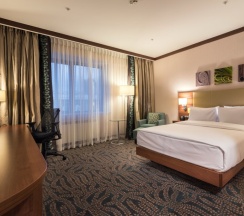 Двухместный номер Deluxe двуспальная кровать в Hilton Garden Inn Astana