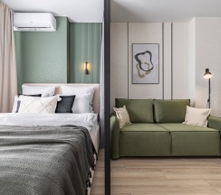 Апартаменты в Апартаменты Отелле Как Дома на 1-й Оранжерейной рядом с ТРЦ Небо