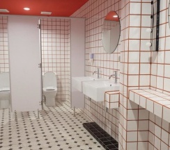 Кровать в общем номере (женский номер) с видом на город в Yaks House Hostel