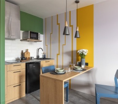 Студия с одной большой кроватью в Apartments&Hotel Trend