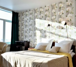 №11. Семейный номер с двуспальной кроватью, диваном и видом на Байкал в Прибой