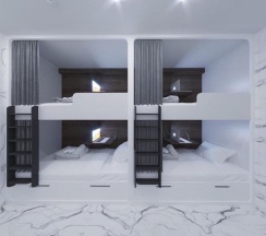 Койко место в Мужском и Женском 4-местном номере в The 7 hostels