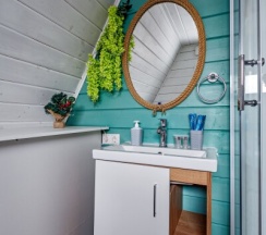 Aframe White | Банный чан на территории в Берёзовая роща