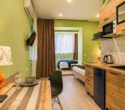 Трёхместная студия Comfort в Апартаменты Room-Room Кировский 1