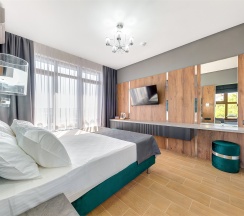 Студия с кухней и балконом, вид на море в Grand Premier