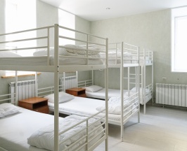 Односпальная кровать в 12-местном номере Хостел в Парк Культуры