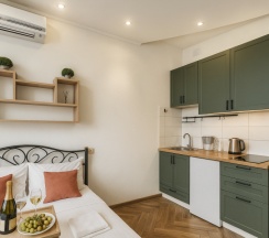 Комфорт Двуспальная Кровать в Metro apartments