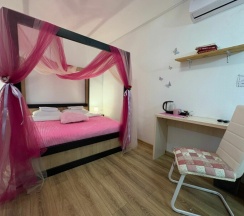 Двухместный стандарт с двуспальной кроватью и удобствами в номере в Митяевский