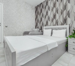Двухместная студия с террасой семейная двуспальная кровать в Green rent