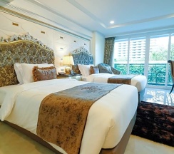 Двухместный номер Deluxe с видом на город 2 отдельные кровати в LK Emerald Beach