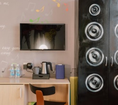 2-местный номер в блоке Extra Space с балконом и видом на горы в Ays Design Hotel