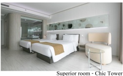 Номер Superior Chic tower в The Pattaya Discovery Beach Hotel Pattaya