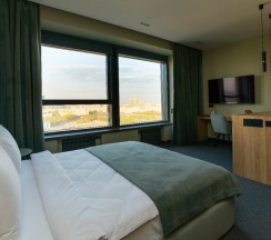 Апартамент 10 Двухместный Полулюкс  с потрясающим видом на Москва Сити (с душем) в Ap-in aparts