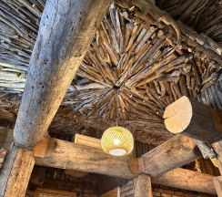гнѣздо дизайнерский дом с камином и 2 спальнями в Cabin shale