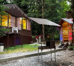 Трехместный гостевой домик "Романтика" 25 кв. м. в Архыз шале хаус