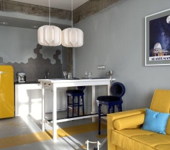 5-местные 2-комнатные апартаменты люкс семейные (мансарда) в Apart Ru Hotel