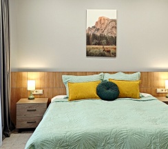 Студия ЛЕС с панорамой на горы. Бассейн. Баня. в Панорама Ачишхо