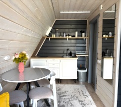 A-Frame №1 (оснащение дома, банного чана и бани см. Подробнее) в Dacha