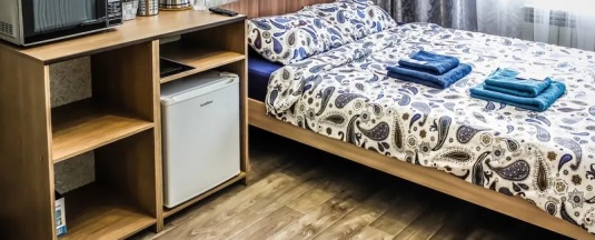 Двухместные апартаменты Standard (двуспальная кровать) в Апартаменты Guesthouse Комфорт
