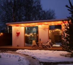 Tiny Панорама 40м² - дом повышенного комфорта: заезд с 16:30, выезд до 13:30 в Aframe Happy