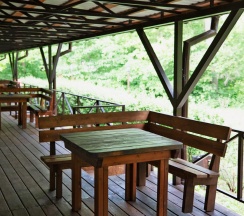 Комната эконом с 4 односпальными кроватями в Лукоморье