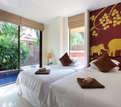 Вилла с 4 комнатами с видом на горы в Boutique Resort Private Pool Villa
