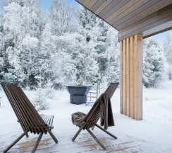 Forest lodge с горячей купелью в Бухлово парк