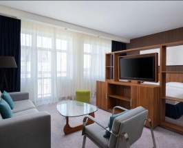 Номер студия улучшенный с видом на реку в Radisson Residences Zavidovo