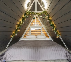 A-frame NEO|Банный чан на территории в Берёзовая роща