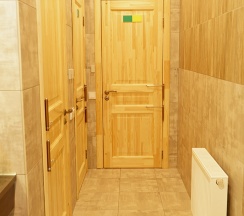 Кровать в двухместном номере в Якорная