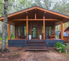№12 BarnHouse 70m2 с сауной (оснащение дома, стоимость сауны см. Подробнее) в Les holidays