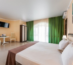 Полулюкс на двоих гостей с террасой и видом на озеро (корпус К) в Оптимист