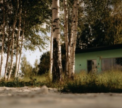 Двухместный коттедж с красивым видом из окна двуспальная кровать в Банный остров