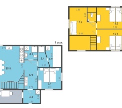 Коттедж "Фаворит" в Золотая долина