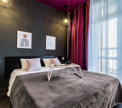 Апартаменты для двоих на Белинского, 30 в винных тонах (62) в Степаненков