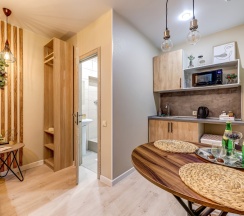 Комфортный номер-студия с удобствами и мини-кухней в Ecolife hotel