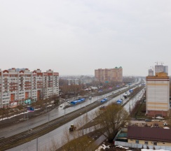 Однокомнатная квартира C51 с балконом и видом на город (на ул. Серова, 50 к.2) в KazanHome