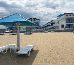 Двухуровневый ПОЛУЛЮКС с зоной отдыха на крыше в Santorini Family Club