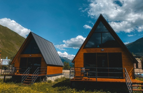 Грузия, Степанцминда: Коттедж Шале Gold cottages Kazbegi
