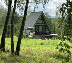 Участок с домиком "Огурец" А-фрейм категории стандарт в Ланьдиво