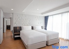 Одноместный номер Premium c 1 комнатой 2 отдельные кровати в Amanta Hotel & Residence Sathorn