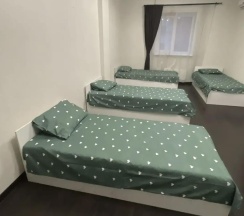 Кровать в 4-местном общем номере в Пахра