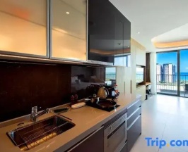 Семейная студия с видом на океан в Oakwood Apartments Sanya