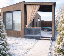 Сканди №13 "Воздух" (оснащение дома, стоимость купели и бани см. Подробнее) в Pavlove Village