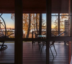 Номер Полулюкс с видом на Вуоксу в Жемчужина