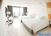 Двухместный номер Superior oceanfront двуспальная кровать в Centara Q Resort Rayong