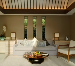 Двухместная вилла Pool Grand Reserve двуспальная кровать в Отель Santiburi Koh Samui