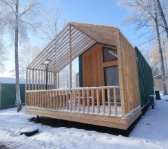 Четырёхместный Барнхаус на главной аллее в ЭкоPort на Отрадном