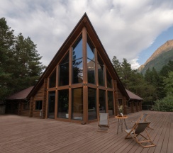 Шале с террасой Grand в Skazka Lodge